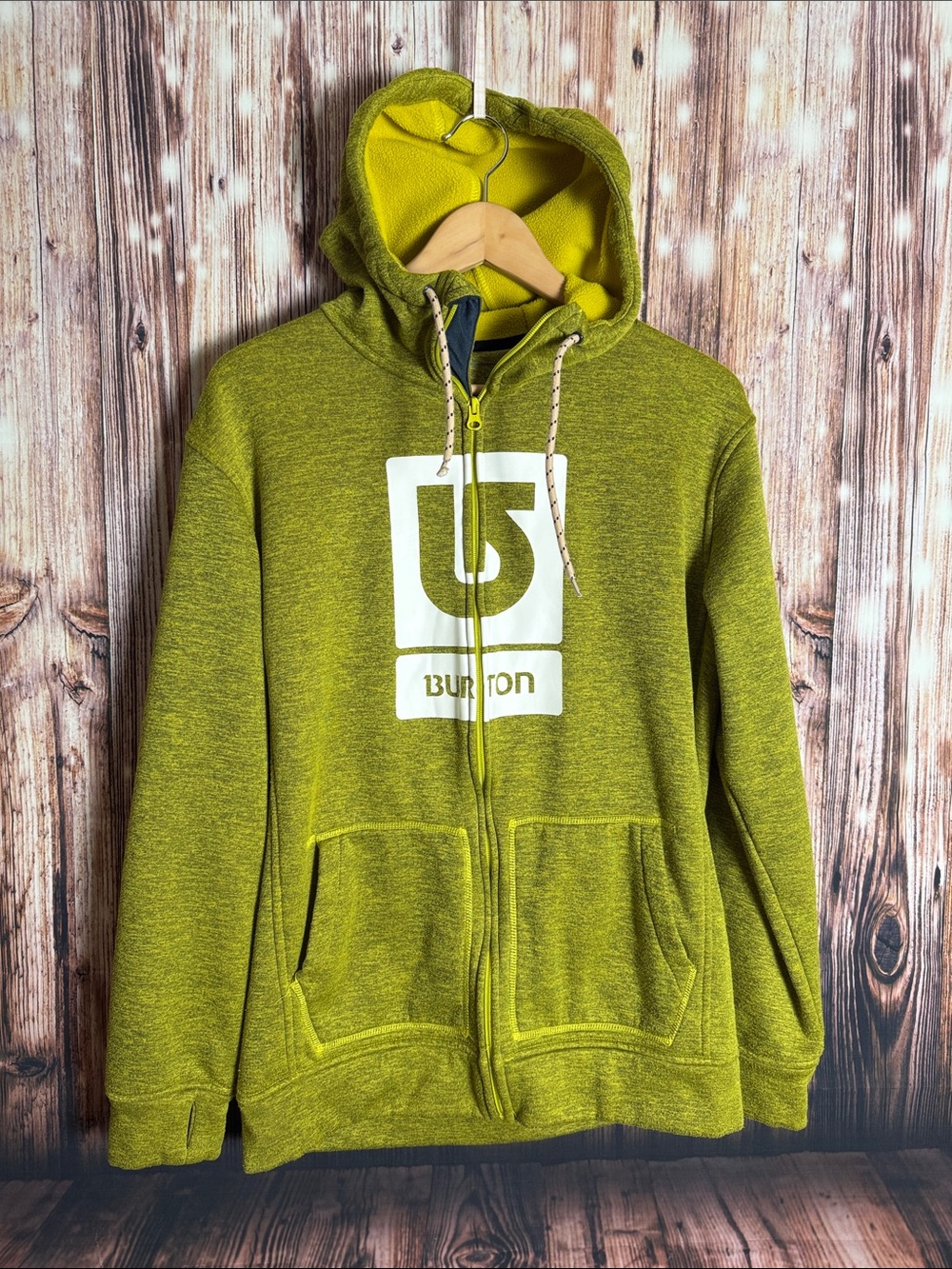 Burton Zip Up Snowboarding Hoodie Sweatshirt Mens Sz Small